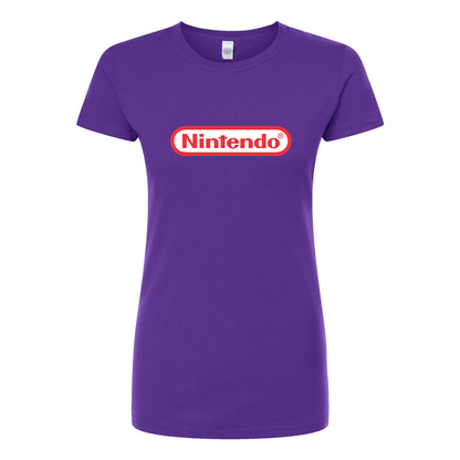 Women's Nintendo Round Neck T-Shirt