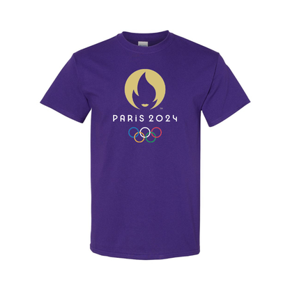 Youth New Olympics 2024 Paris Logo Cotton T-Shirt