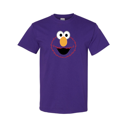 Men's Sesame Street Elmo face Cotton T-shirt