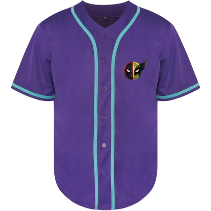 Men's Deadpool & Wolverine Baseball Jersey