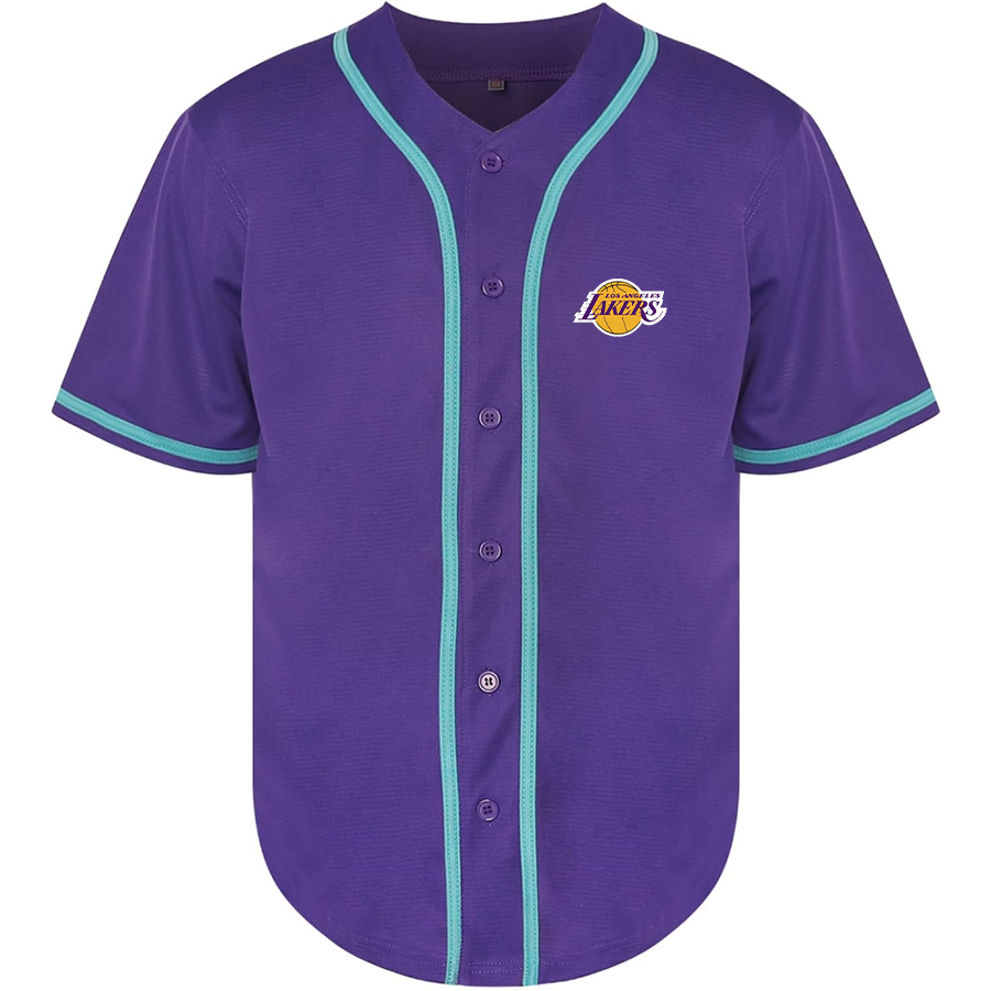 Men's Los Angeles Lakers Baseball Jersey