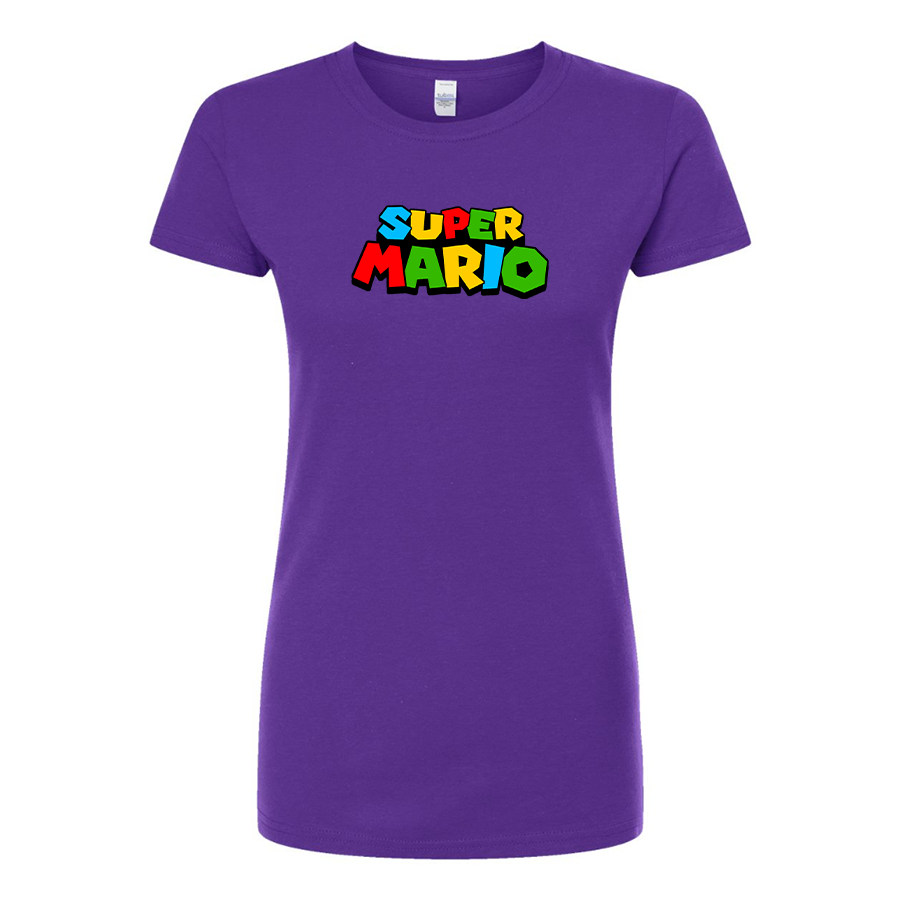 Women's Super Mario Round Neck T-Shirt