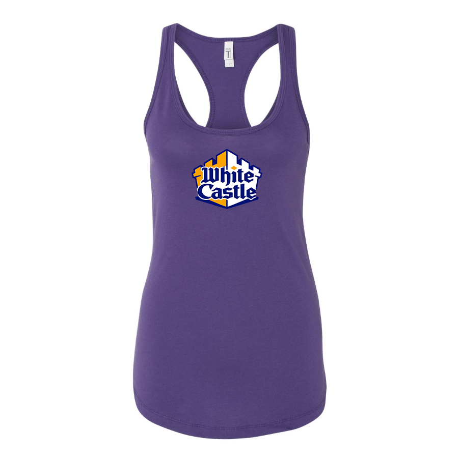 Women's White Castle Racerback Tank Top