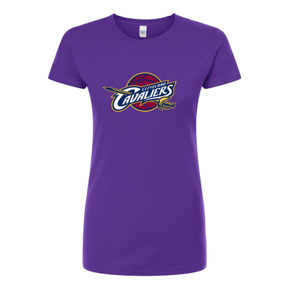 Women's Cleveland Cavaliers  Round Neck T-Shirt