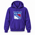Youth New York Rangers sale pullover hoodie in Purple, front design
