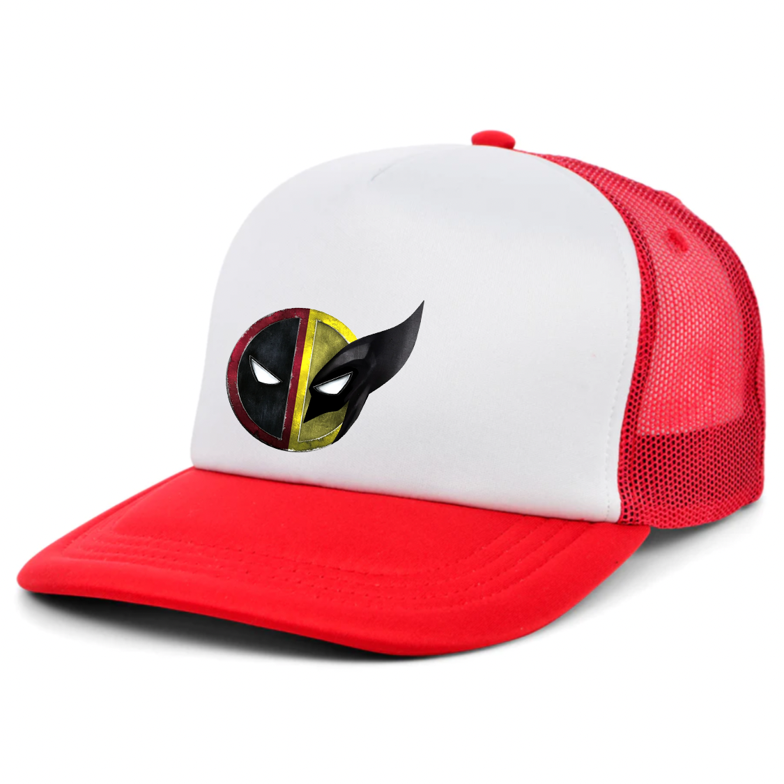 Deadpool & Wolverine Dad Trucker Hat – Embroidered Fan Hat | TeesCustomize