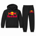 Red Bull youth hoodie and jogger set in Black