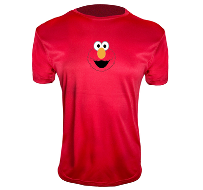 Men's Sesame Street Elmo Face Polyester T-Shirts