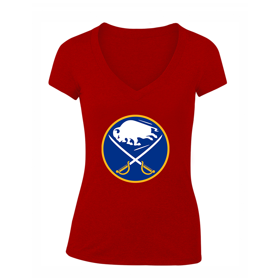 Women's NHL Buffalo Sabres V Neck T-Shirt