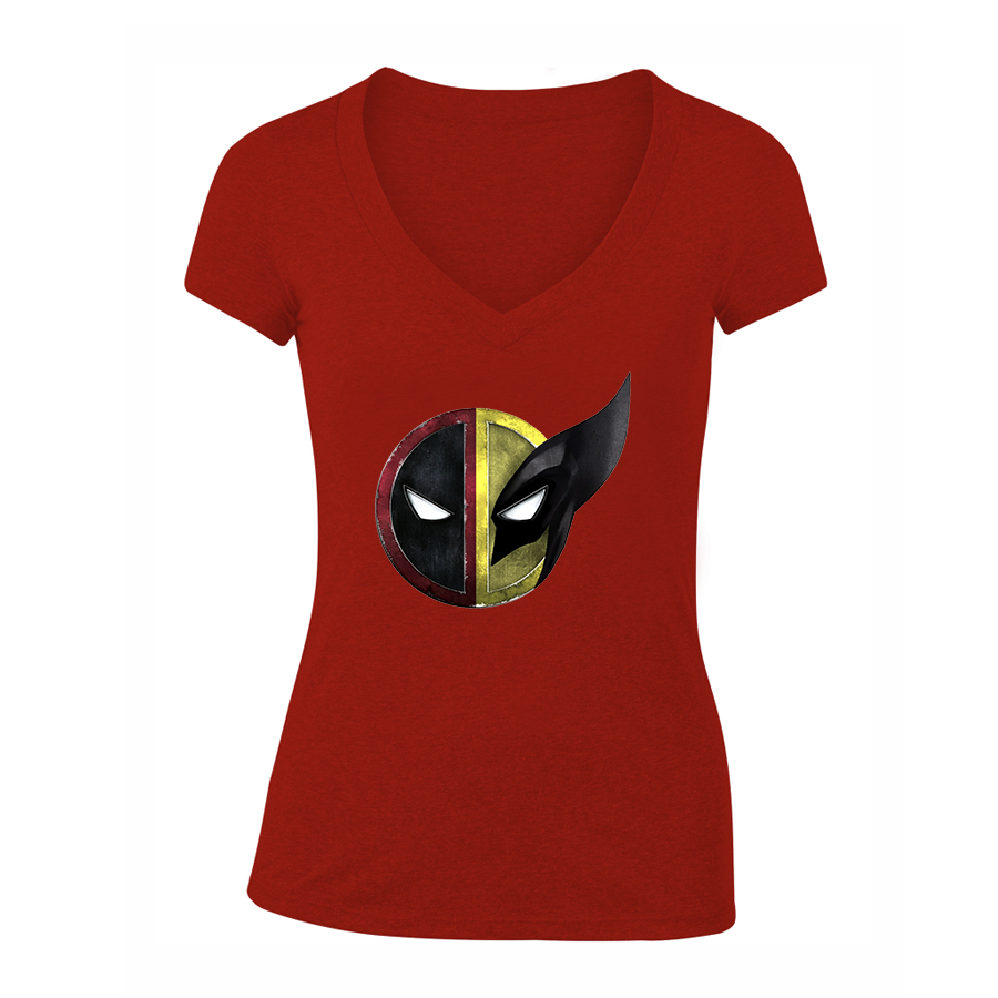 Women's Deadpool & Wolverine V Neck T-Shirt