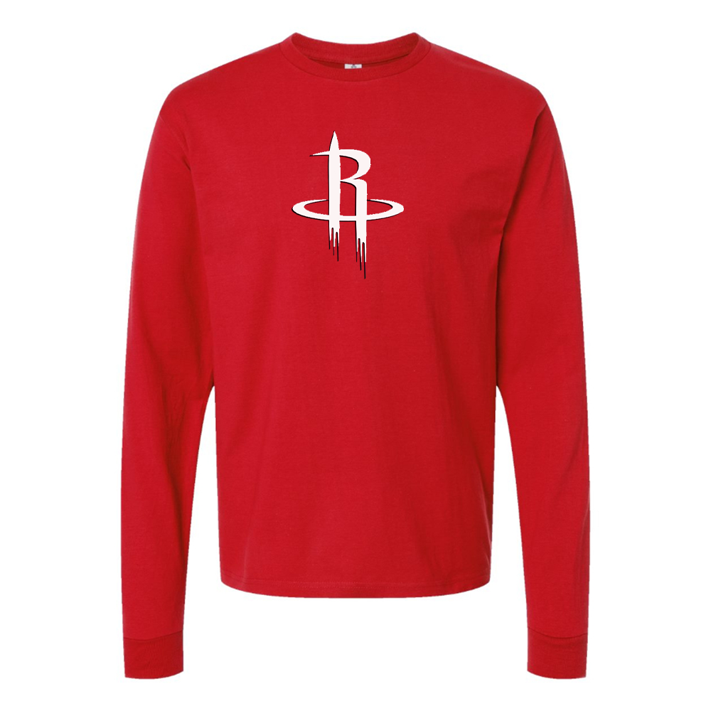 Men's Houston Rockets Long sleeves T-Shirt