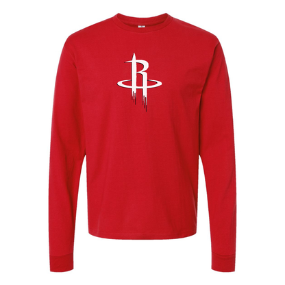 Men's Houston Rockets Long sleeves T-Shirt