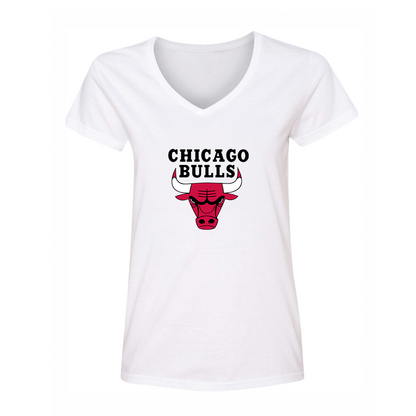 Women's Chicago Bulls V Neck T-Shirt