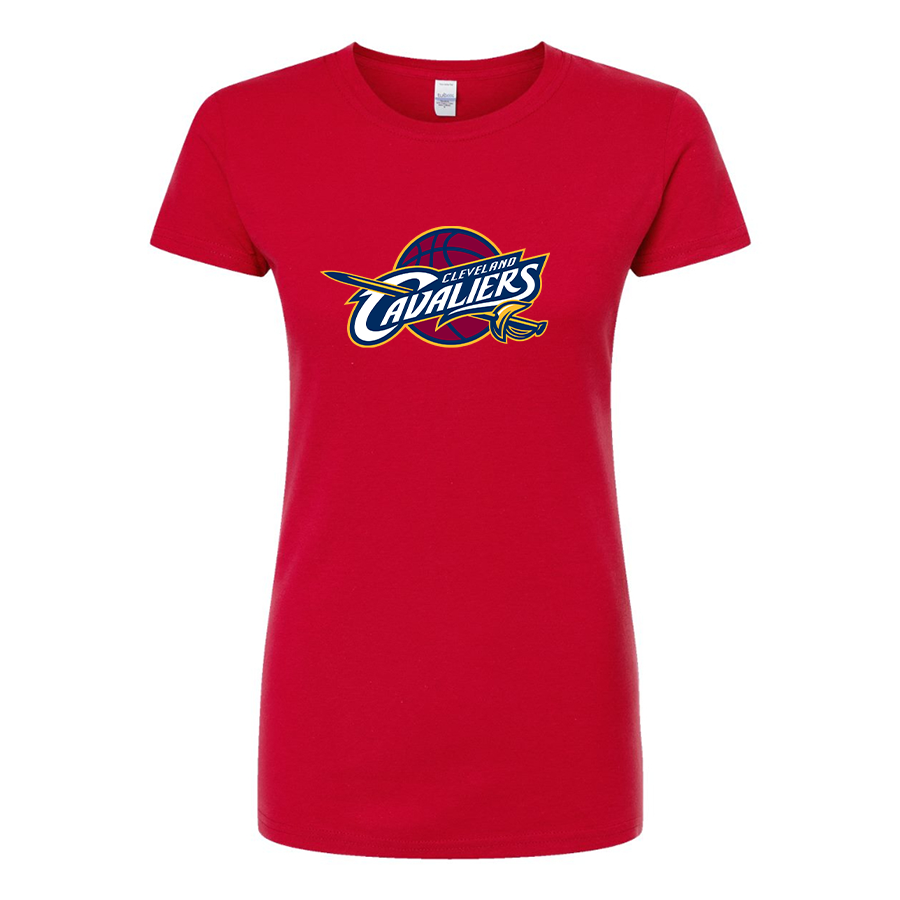 Women's Cleveland Cavaliers  Round Neck T-Shirt