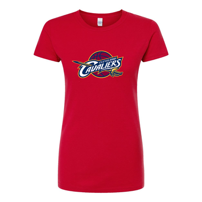 Women's Cleveland Cavaliers  Round Neck T-Shirt