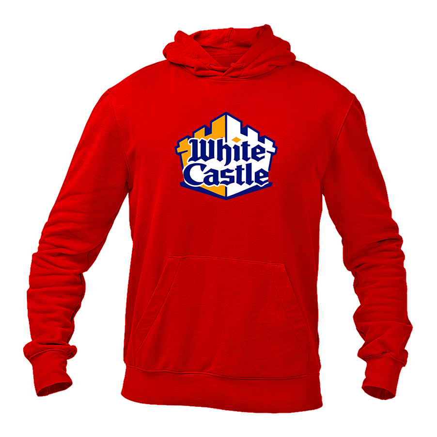 Men's White Castle Pullover Hoodie