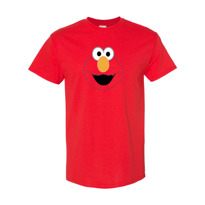 Men's Sesame Street Elmo face Cotton T-shirt