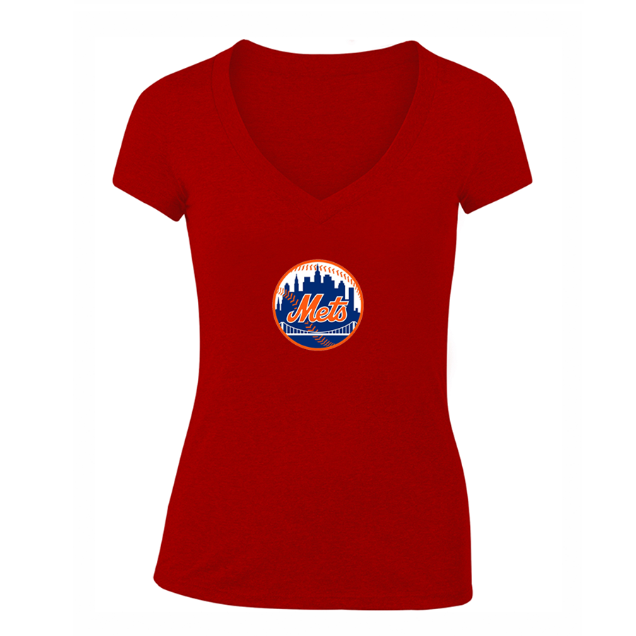 NBA Women's New York Mets V-Neck T-Shirt