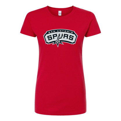 Women's San Antonio Spurs Round Neck T-Shirt