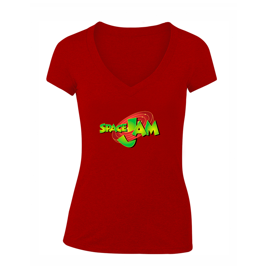 Women's Space Jam  V-Neck T-Shirt