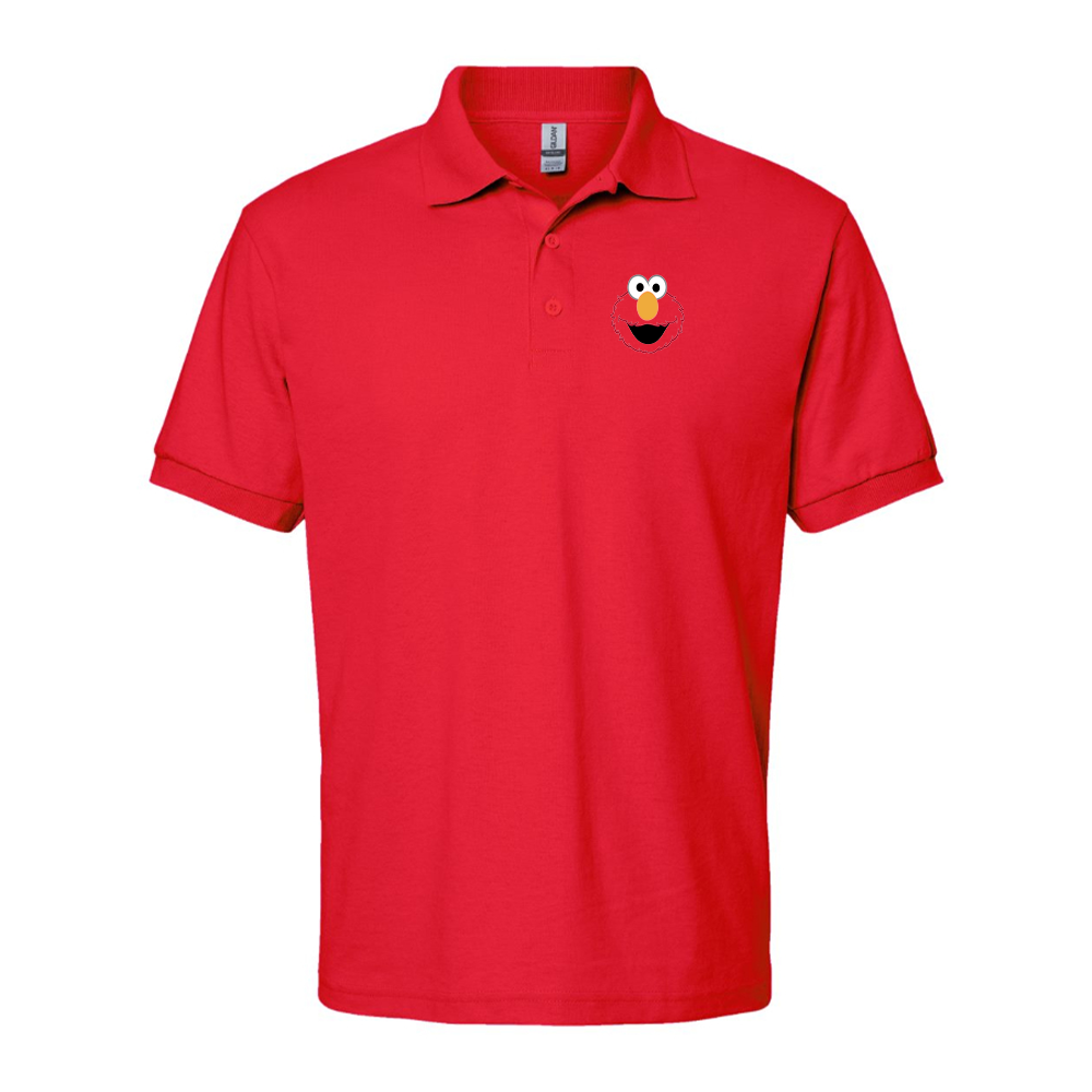 Men's Sesame Street Elmo Face Dry Blend Polo