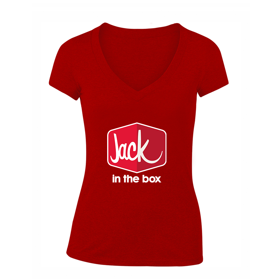 Women's Jack In The Box V Neck T-Shirt