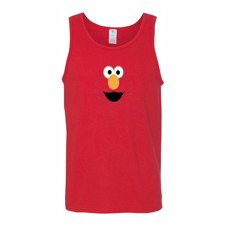 Men's Sesame Street Elmo Face Tank Top