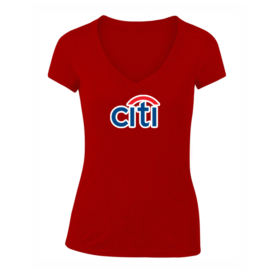 Women's Citi Bank V-Neck T-Shirt