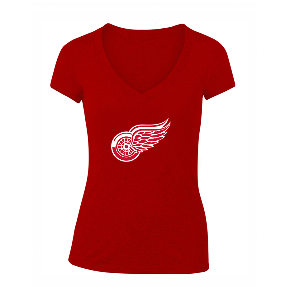 Women's NHL - Detroit Red Wings V-Neck T-Shirt