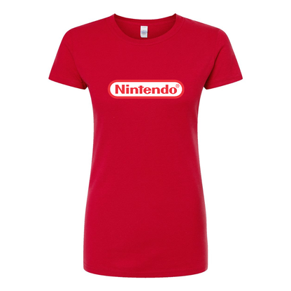 Women's Nintendo Round Neck T-Shirt