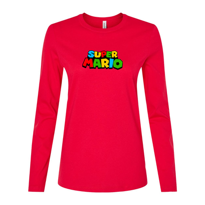 Women's Super Mario Long Sleeve T-Shirt