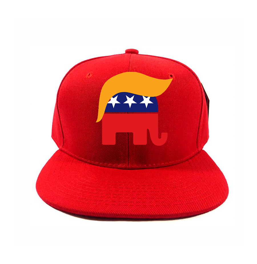 Donald Trump Hair Elephant Snapback Hat