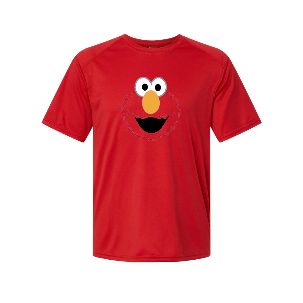 Men's Sesame Street Elmo Face Performance T-Shirt