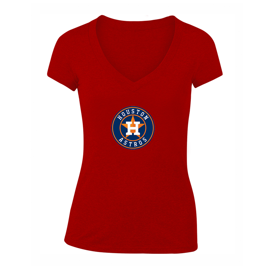 NBA Women's Houston Astros V-Neck T-Shirt