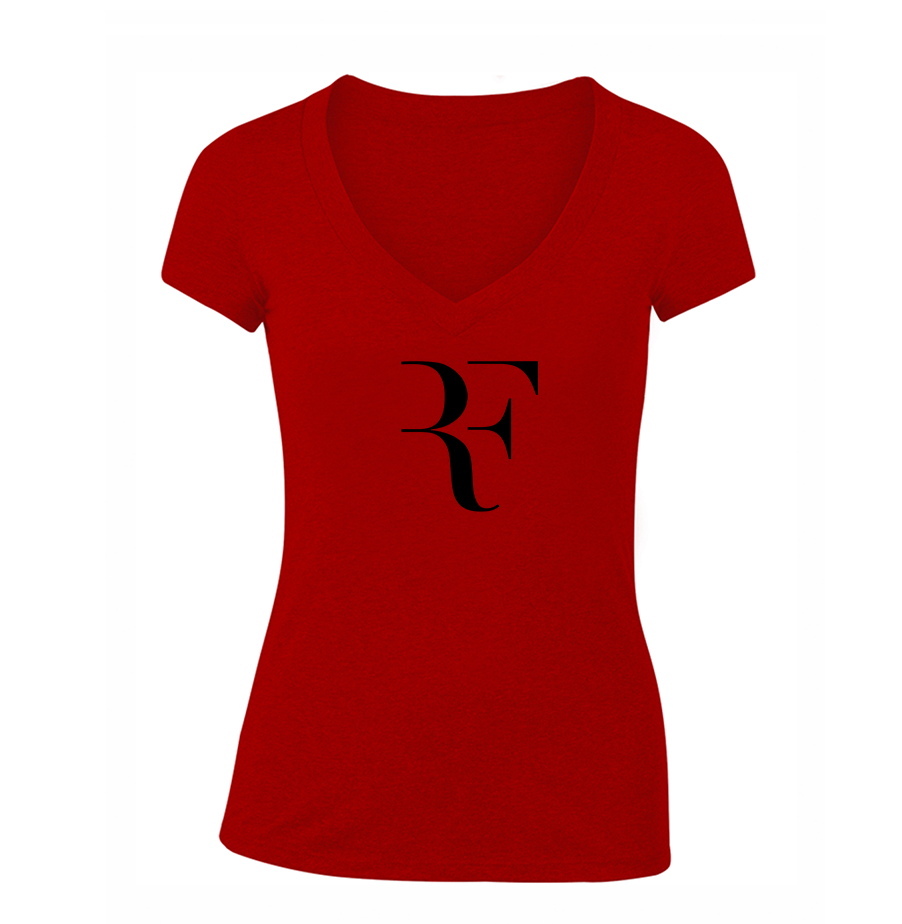 Women's Roger Federer V-Neck T-Shirt