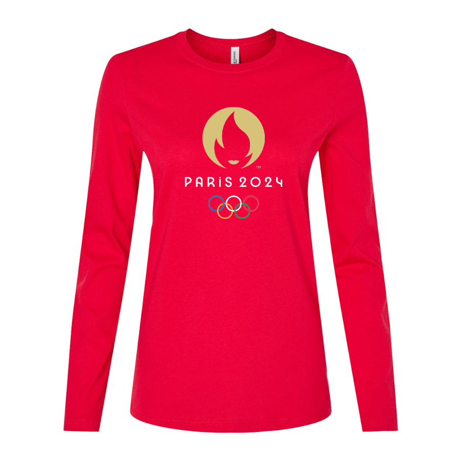 Women's New Olympics 2024 Paris Logo Long Sleeve T-Shirt