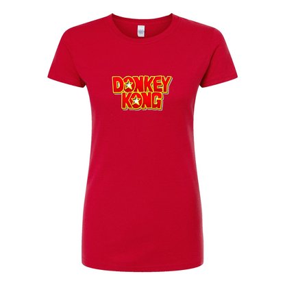 Women's Donkey Kong  Round Neck T-Shirt