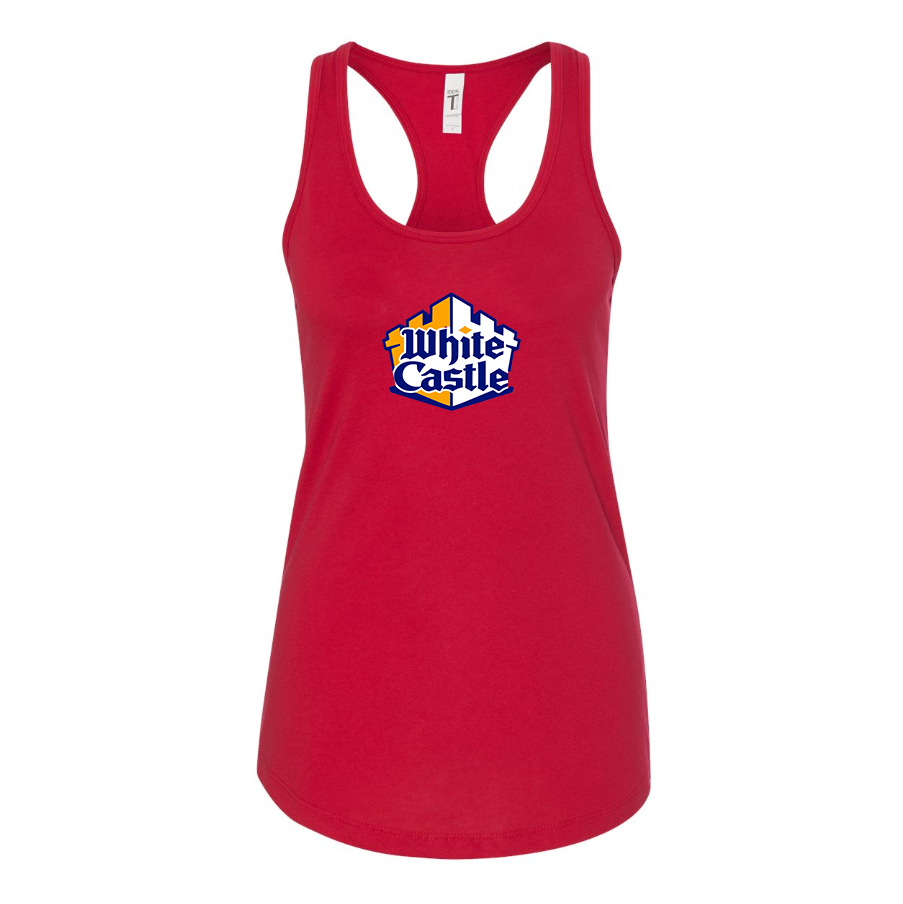 Women's White Castle Racerback Tank Top