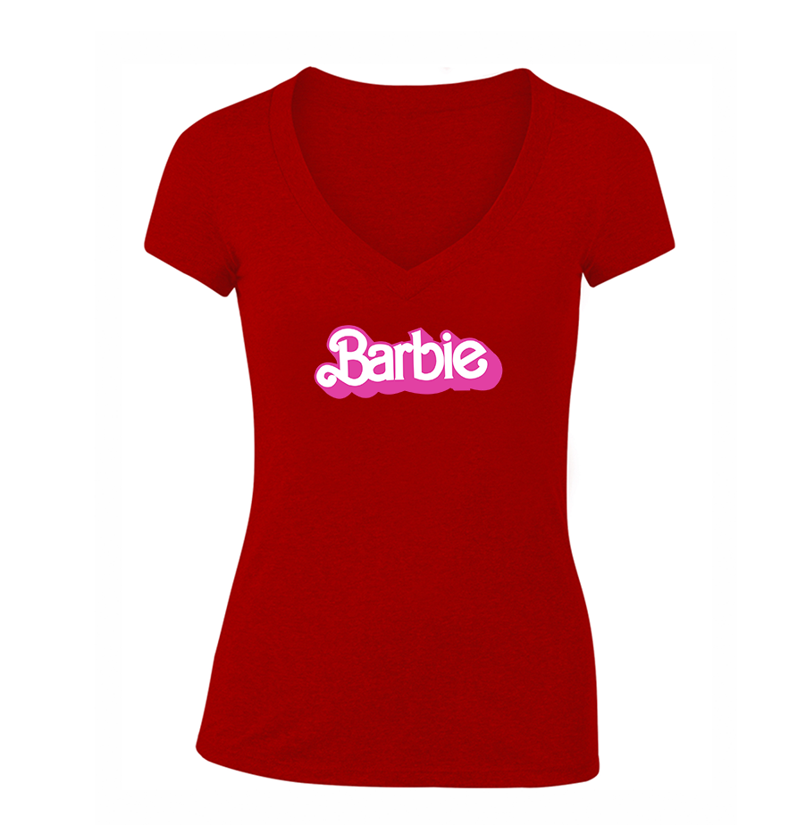 Women's  Barbie V Neck T-Shirt