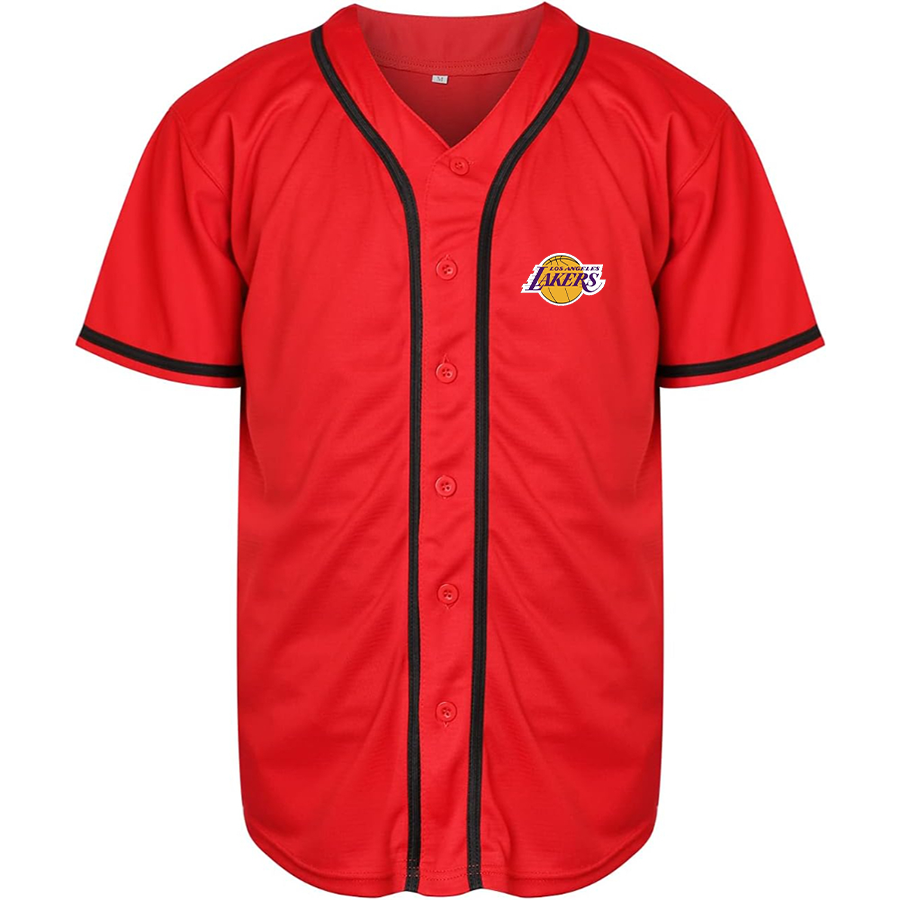 Men's Los Angeles Lakers Baseball Jersey