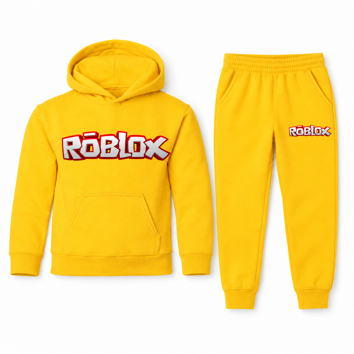 Roblox youth hoodie and jogger set - Yellow