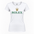 Women's Rolex Round Neck T-Shirt, white
