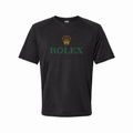 Rolex: youth polyester tee, Black