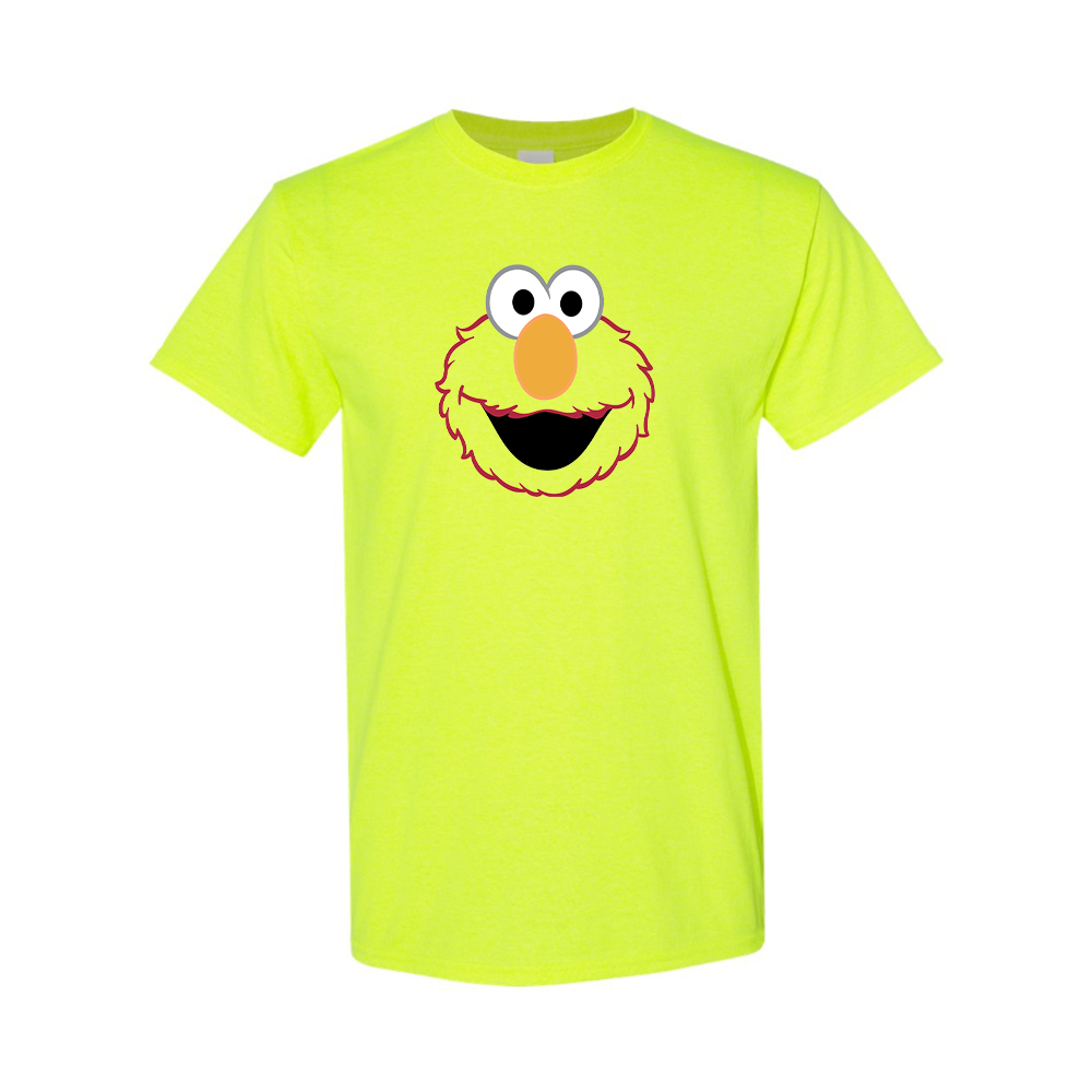 Men's Sesame Street Elmo face Cotton T-shirt