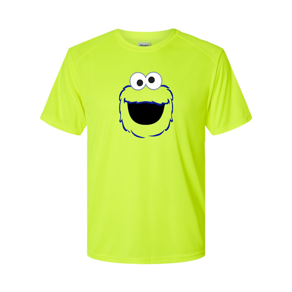 Youth  Sesame Street Cookie Monster face Performance T-Shirt