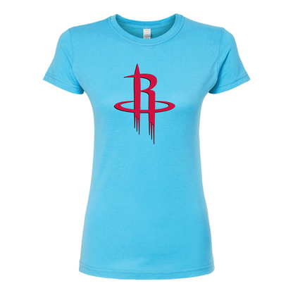 Women's Houston Rockets  Round Neck T-Shirt