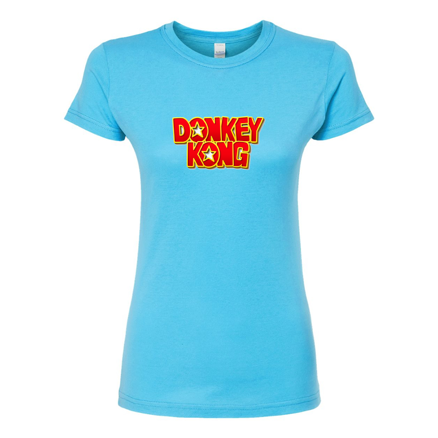 Women's Donkey Kong  Round Neck T-Shirt