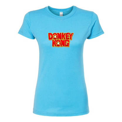 Women's Donkey Kong  Round Neck T-Shirt