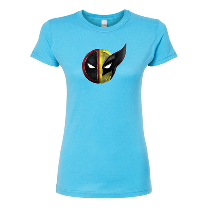 Women's Deadpool & Wolverine Round Neck T-Shirt