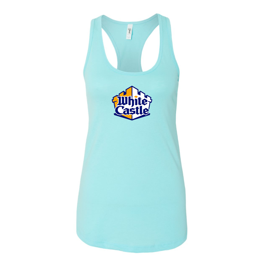 Women's White Castle Racerback Tank Top